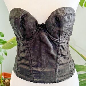 Elegant Black Strapless Corset